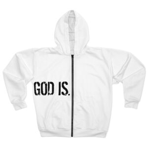 Faith-Inspired Unisex Zip Hoodie | Spiritual Gift | God Is | Cozy Sweatshirt for Everyday Wear, Casual Outfits, and Outdoor Events