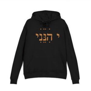 Cozy Hebrew Phrase Hoodie, Inspirational Gift, Unisex Casual Wear, Unique Hoodie for Friends, Cozy Fall Outfits, Personalized Apparel